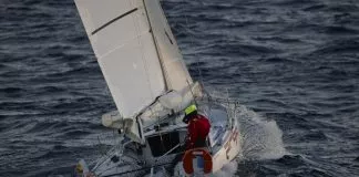 Mini Transat: pierwsza doba, pierwsza noc
